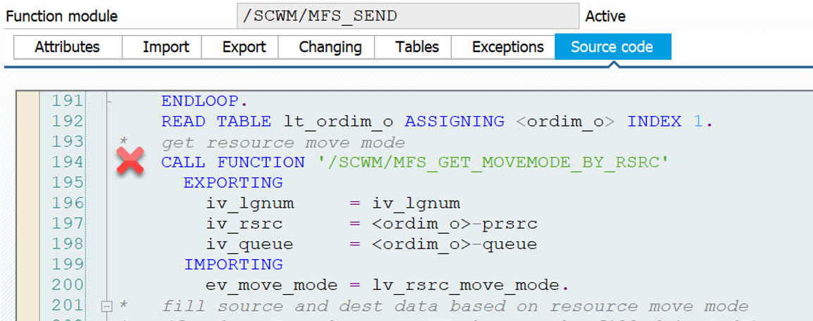 SAP EWM MFS PLC communication_19